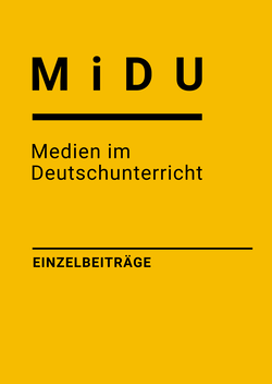 gelbes MiDU-Titelbild mit der Überschrift der Ausgabe "Einzelbeiträge"